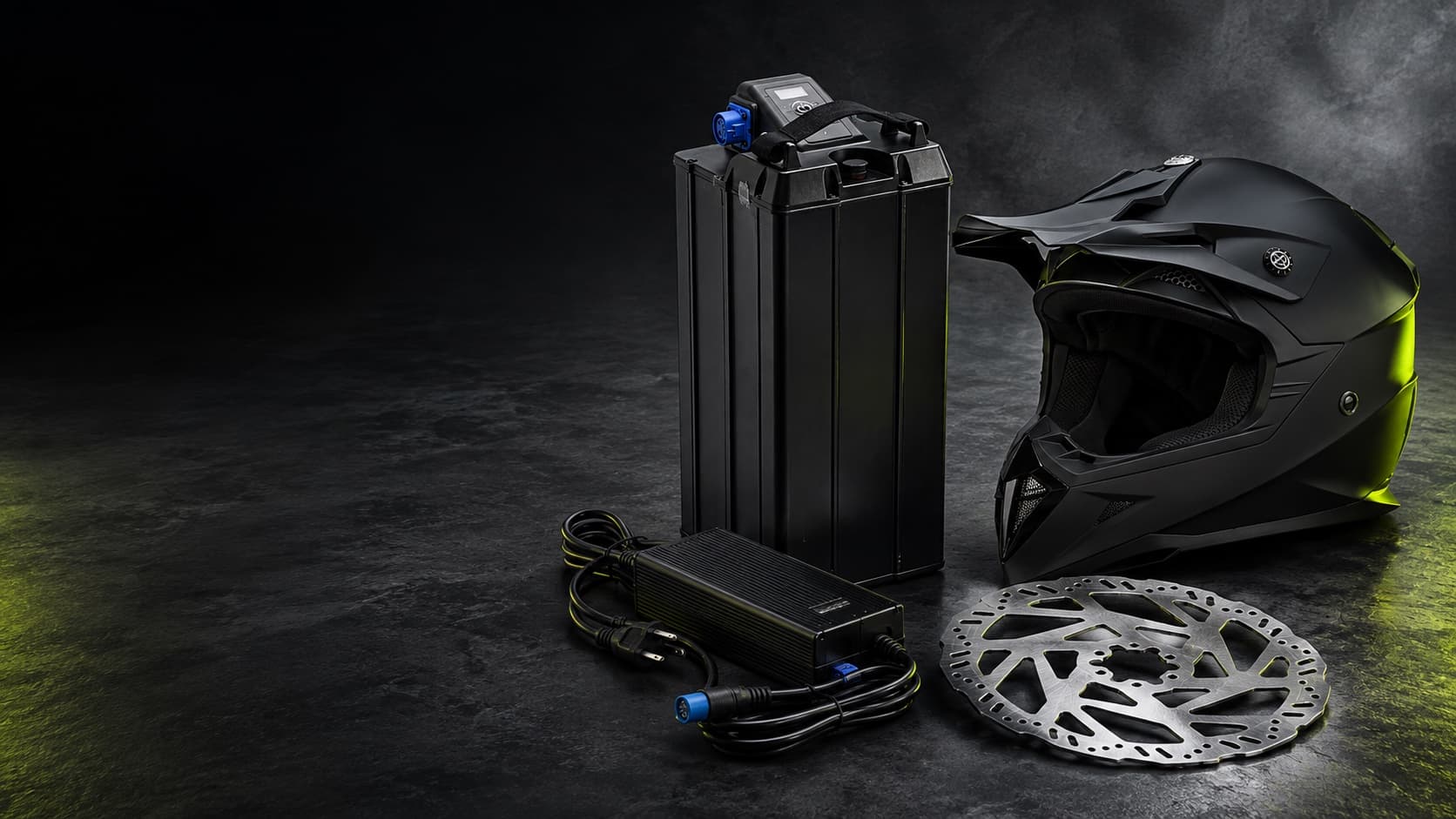 COWIN battery, charger, helmet and brake components
