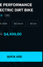 Xtreme Performance 96V Electric Dirt Bike